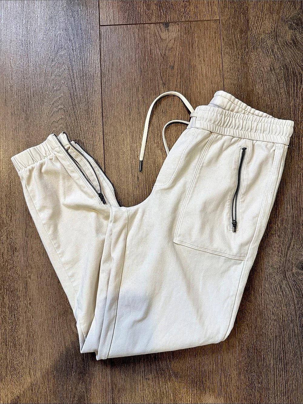 Athleta Cream Jogger Pants Size 0